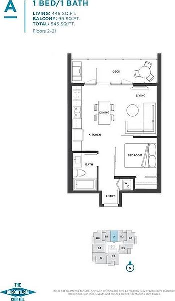 Coquitlam Condominimum for rent - 1 Bedroom — photo 10