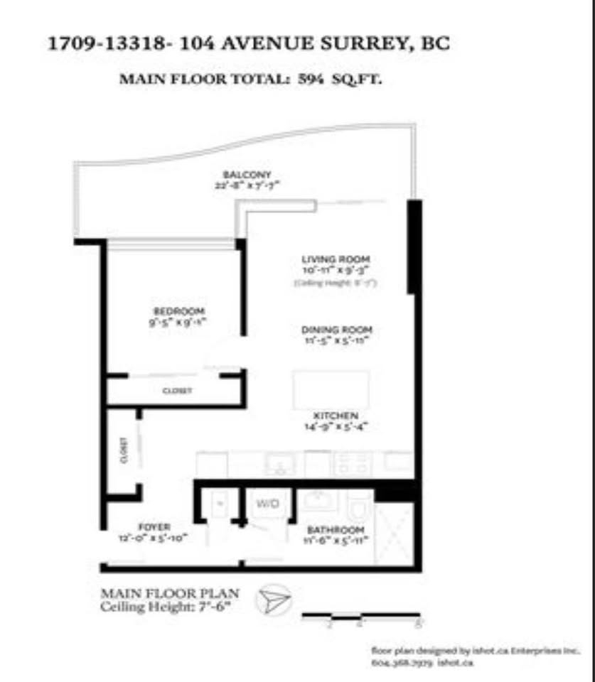 Modern 1-Bed Apartment in Surrey - $1,950/month — photo 15
