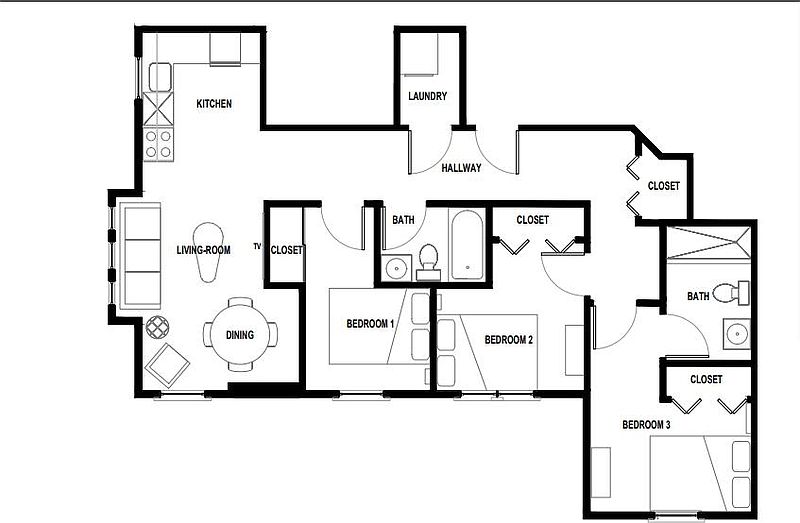 Vancouver Condominimum for rent - 3 Bedrooms — photo 19
